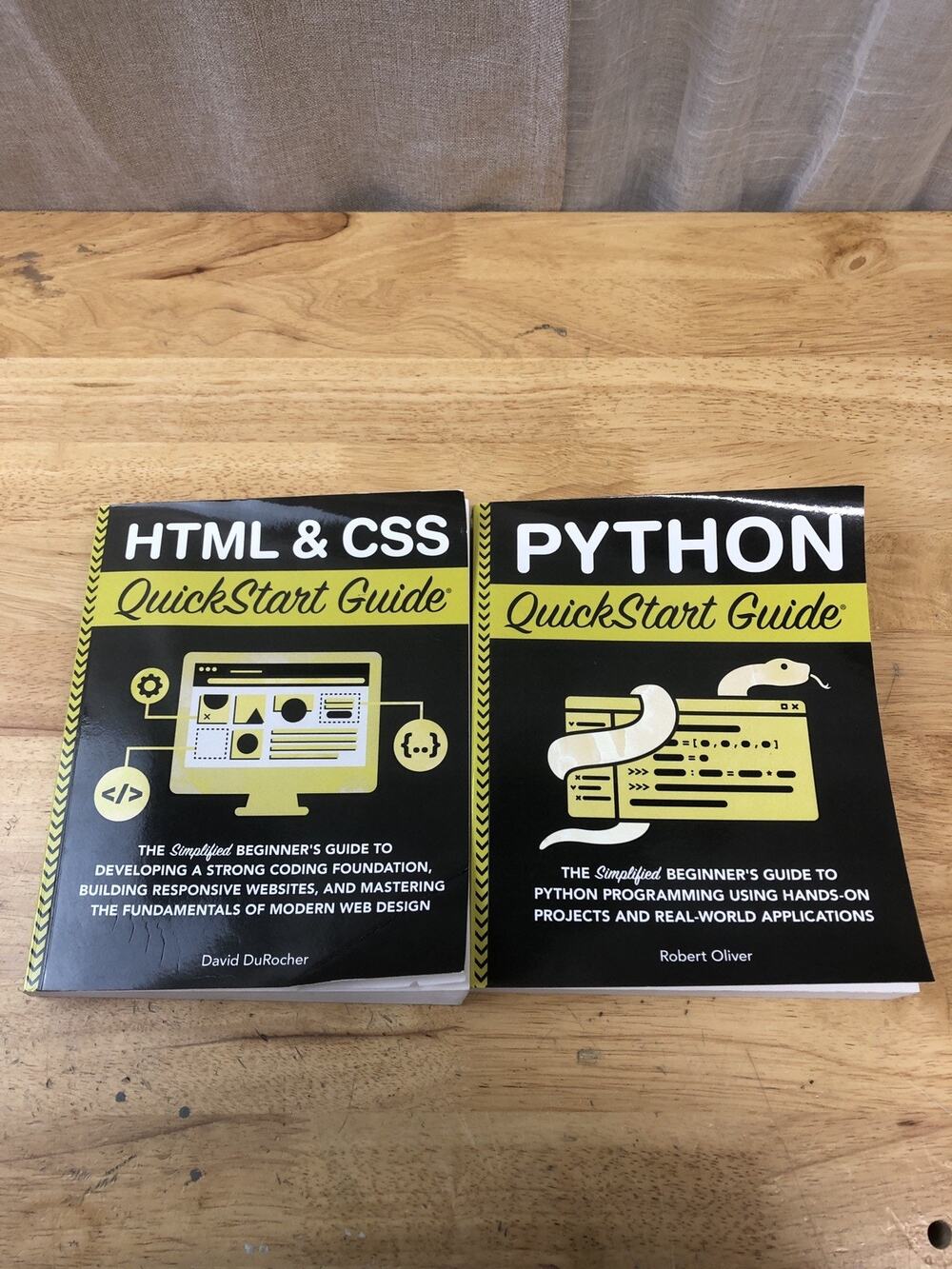 HTML & CSS + Python QuickStart Guides: The Simplified Beginner’s Guide…
